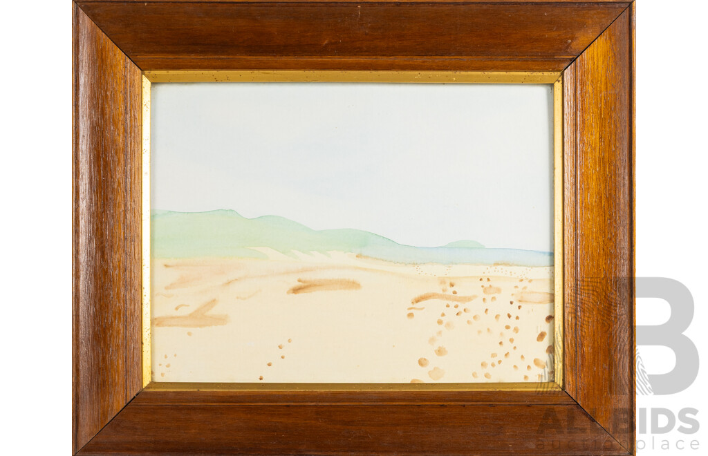 Artist Unknown (20th Century), Coastal Scene I and II, Vintage Pair of Watercolours, 56W x 69W cm (frames) (2)