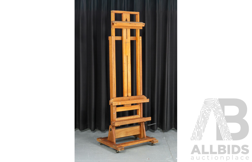 Large Heavy Duty Wooden Studio Easel