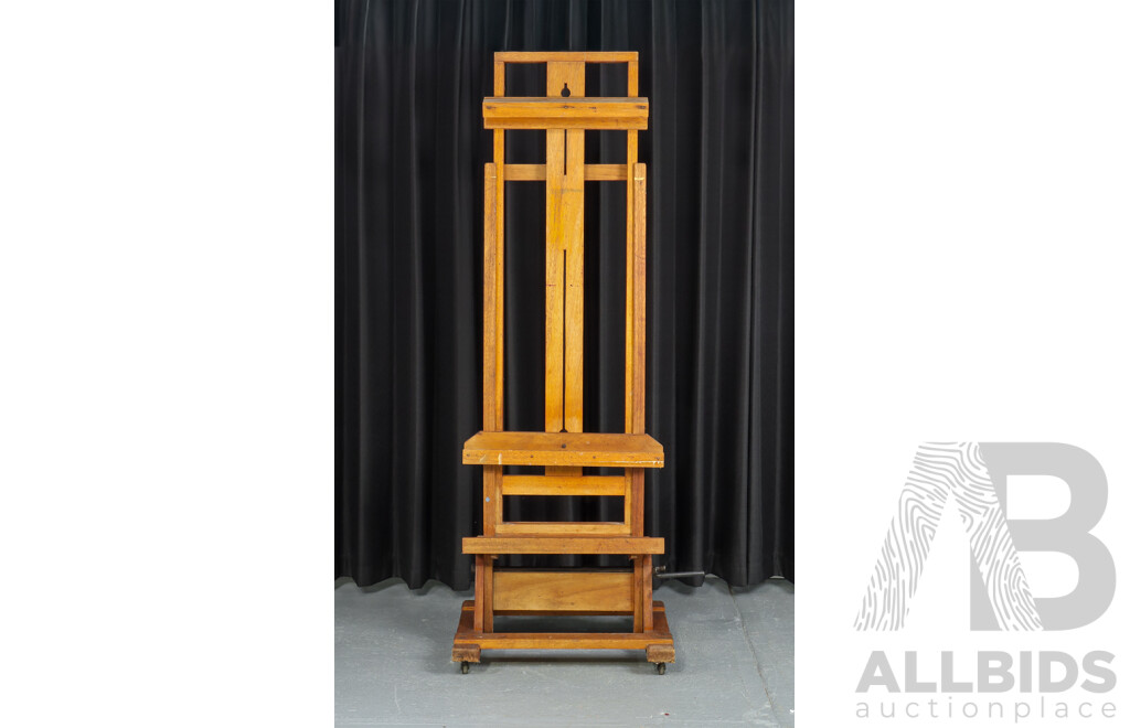Large Heavy Duty Wooden Studio Easel