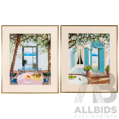 Richard Akerman (20th Century, British, 1942-2005), Fruits De Provence I & II, Original Vintage Colour Print, 66H x 56W cm (frames) (2)