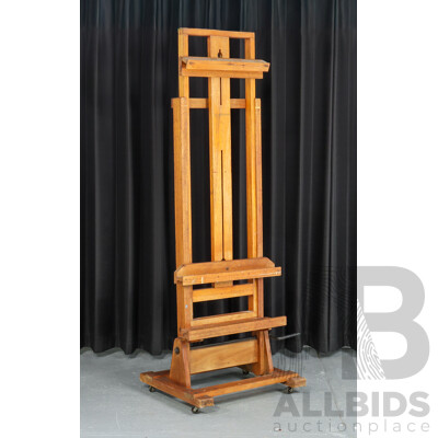Large Heavy Duty Wooden Studio Easel