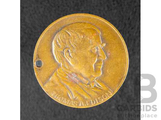 USA 1947 Thomas Edison 100th Anniversary Medal