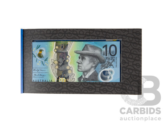 Two Australian Ten Dollar Notes, Two Generations, 2017 Lowe/Fraser CE170631631 and 2015 Stevens/Fraser AB15677622
