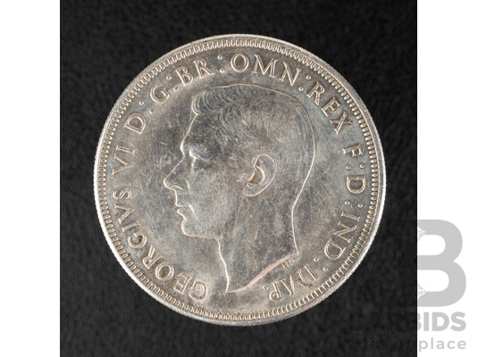 Australian 1937 KGVI Silver Crown .925