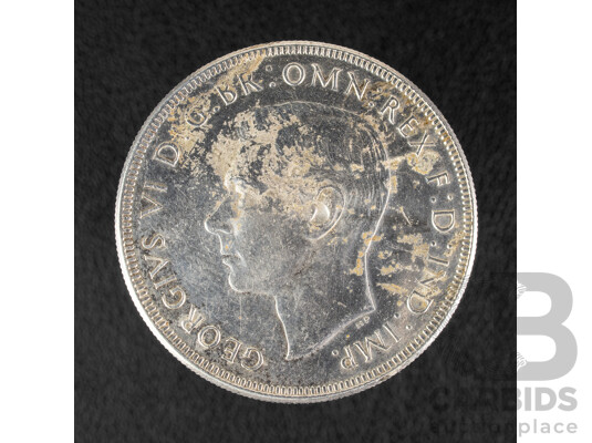 Australian 1938 KGVI Silver Crown .925
