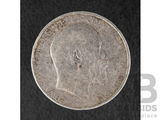 United Kingdom 190? Silver KEVII Florin .925