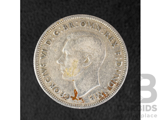 Australian 1942 KGVI Silver Florin .925
