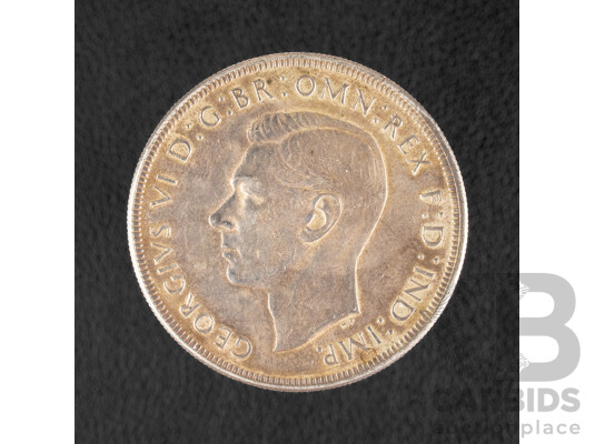 Australian 1937 KGVI Silver Crown .925
