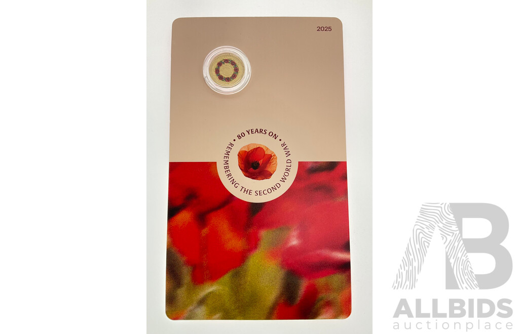 Australian RAM 2025 Two Dollar Coin, 80 Years on - Remembering the Second World War, C Mint Mark