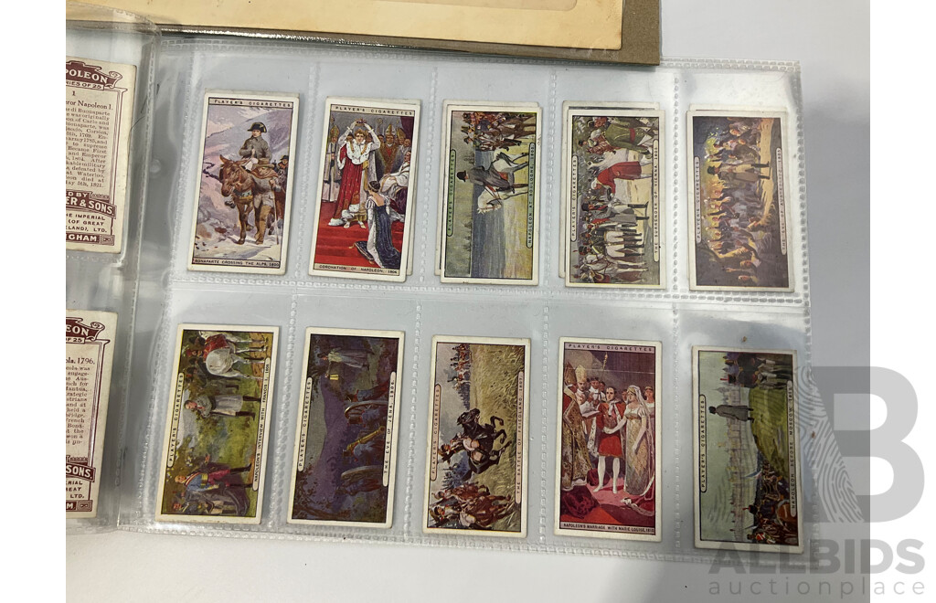 Australian 1968 COA Two Dollar Note, Phillips/Randall, 1977 Test Centenary Stamp Block with John Player Napoleon Cigarette Card Set