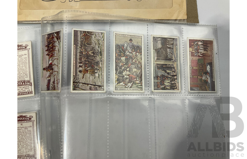 Australian 1968 COA Two Dollar Note, Phillips/Randall, 1977 Test Centenary Stamp Block with John Player Napoleon Cigarette Card Set