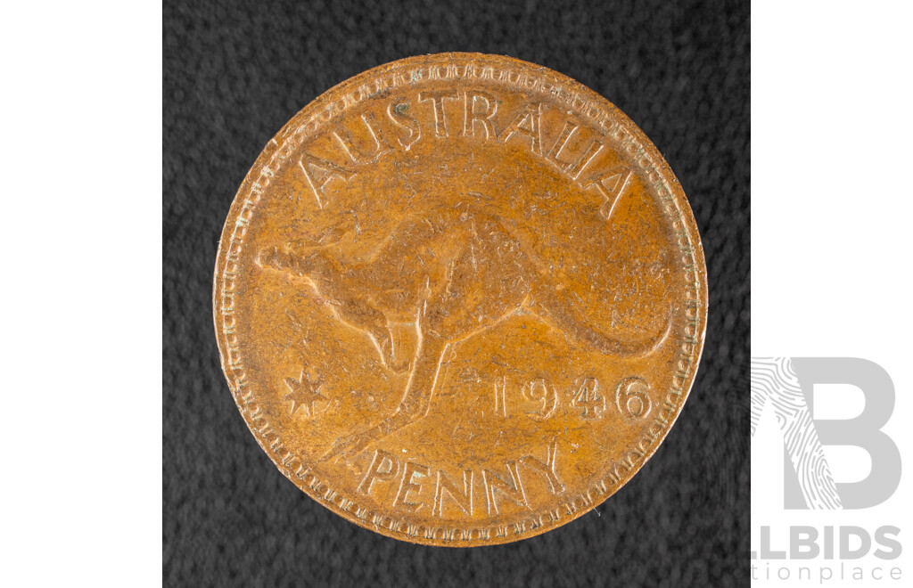 Australian 1946 KGVI Penny