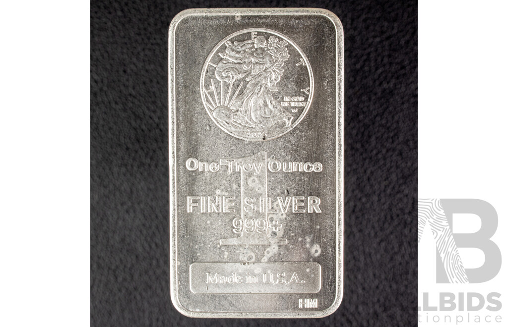USA Liberty One Troy Ounce Ingot  .999
