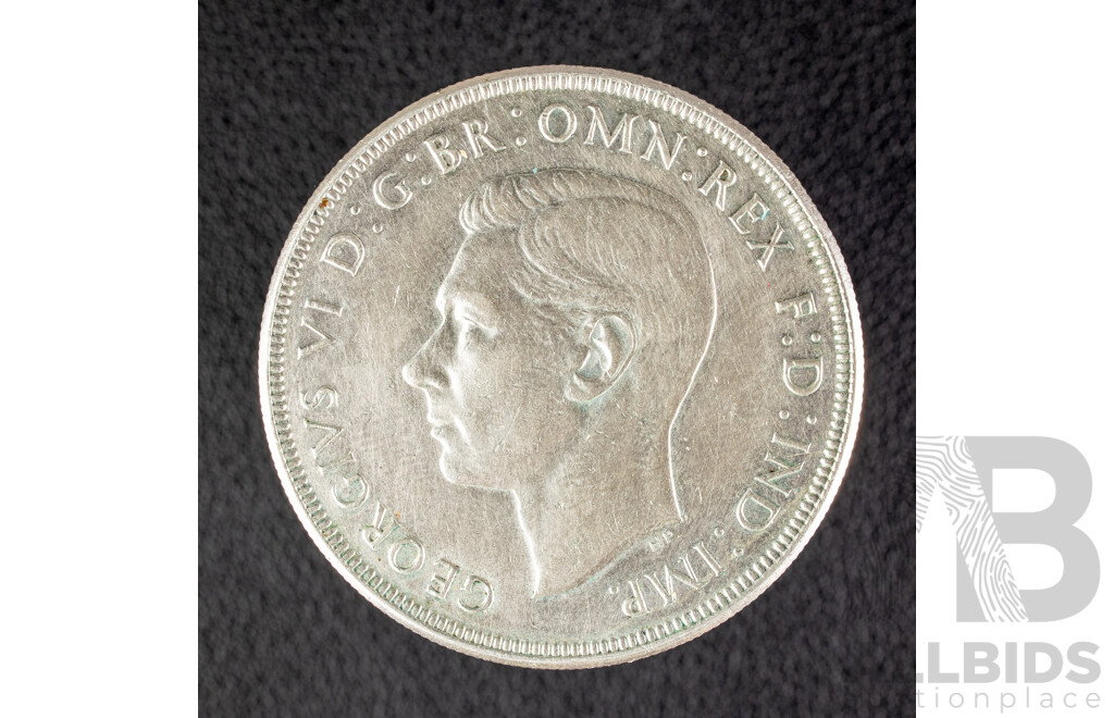 Australian 1937 KGVI Silver Crown .925