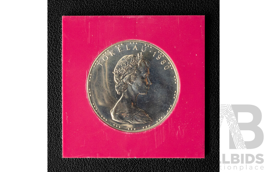 New Zealand/Tokelau 1980 Silver One Dollar Coin .925