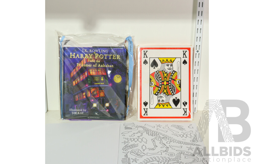Harry Potter and the Prisoner of Azkaban, J.K. Rowling, Colour Your Own Dinosaurs Wall Gallery Book and Jumbo Playing Cards