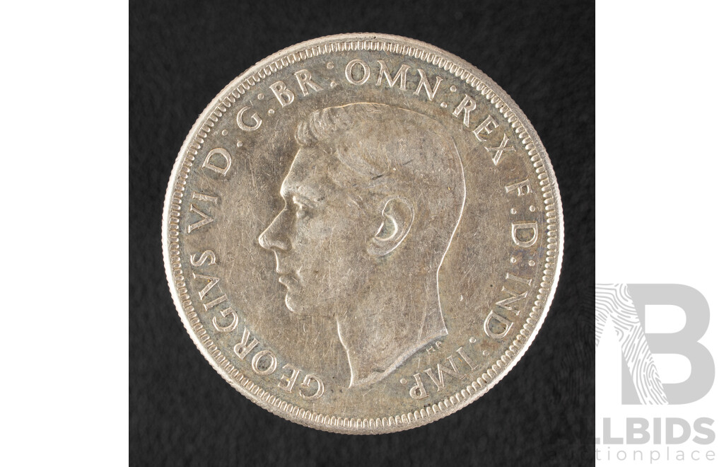 Australian 1938 KGVI Silver Crown .925