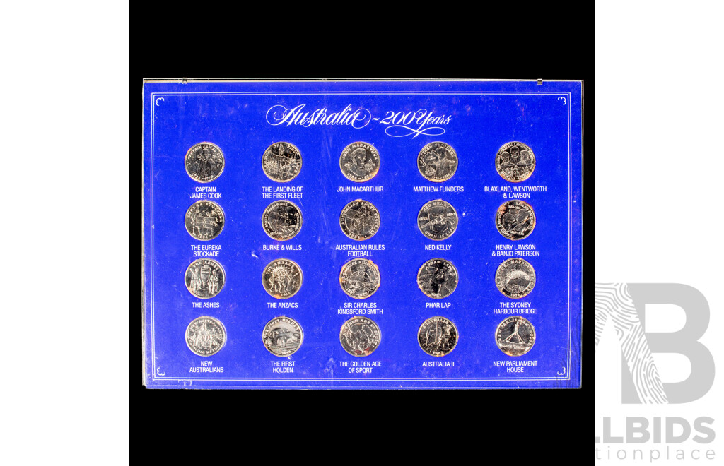 Australia 200 Years Twenty Commemorative Coin Wall Hanger