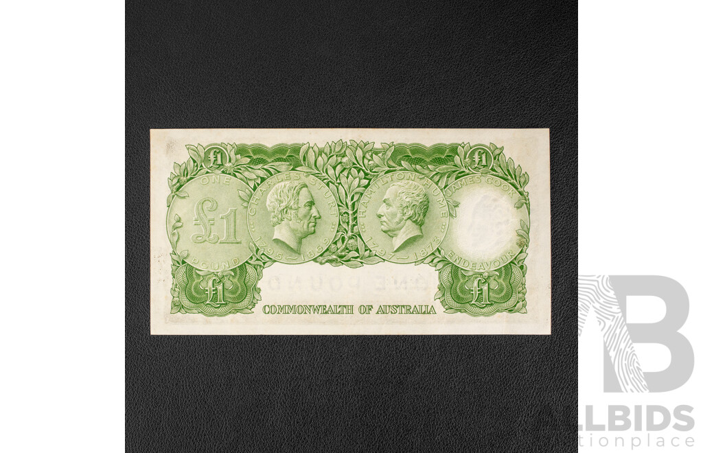 Australian 1961 One Pound Note, Coombs/Wilson HH 14 915057
