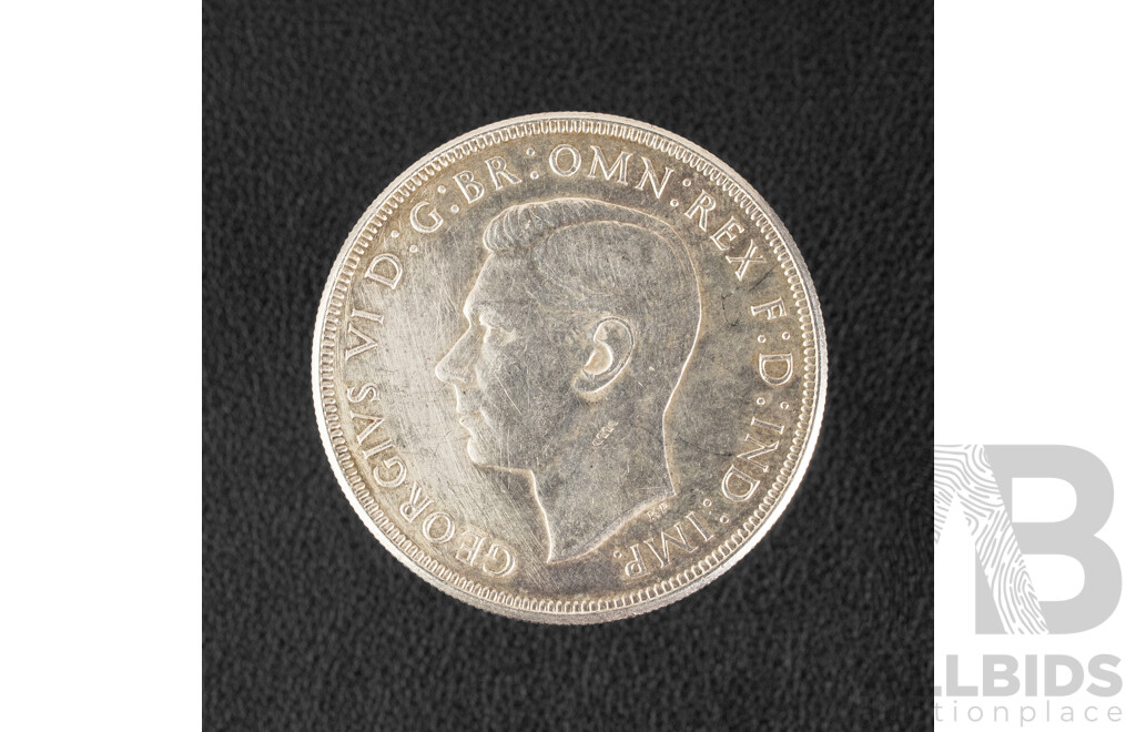Australian 1937 KGVI Silver Crown .925