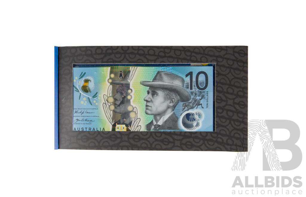 Two Australian Ten Dollar Notes, Two Generations, 2017 Lowe/Fraser CE170631631 and 2015 Stevens/Fraser AB15677622