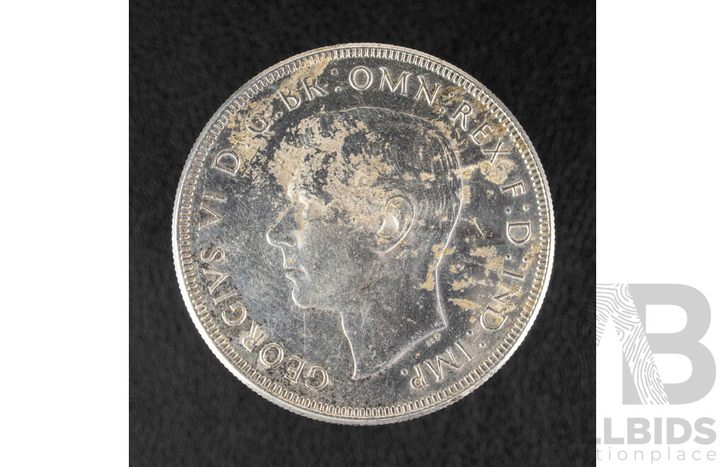 Australian 1938 KGVI Silver Crown .925