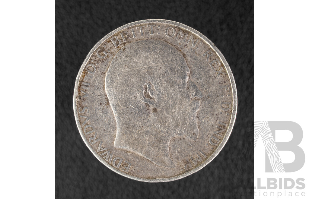 United Kingdom 190? Silver KEVII Florin .925