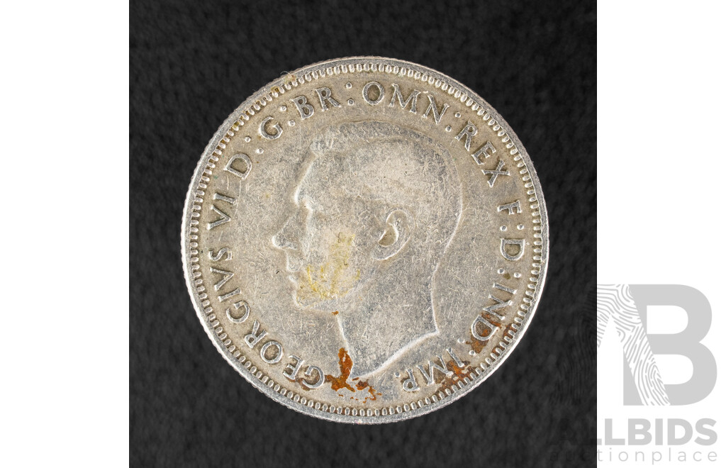 Australian 1942 KGVI Silver Florin .925