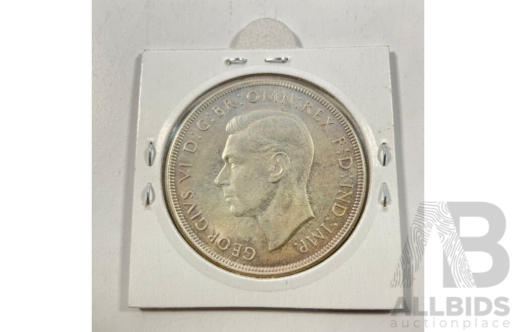 Australian 1937 KGVI Silver Crown .925