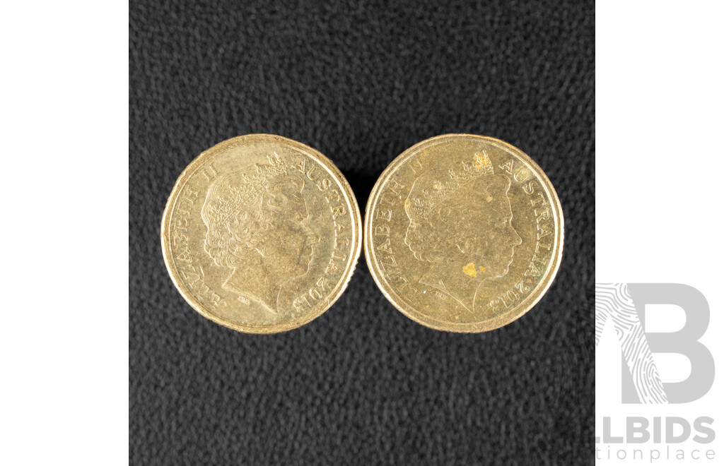 Two Australian 2013 Two Dollar Coins, 60th Anniversary QE2 Coronation