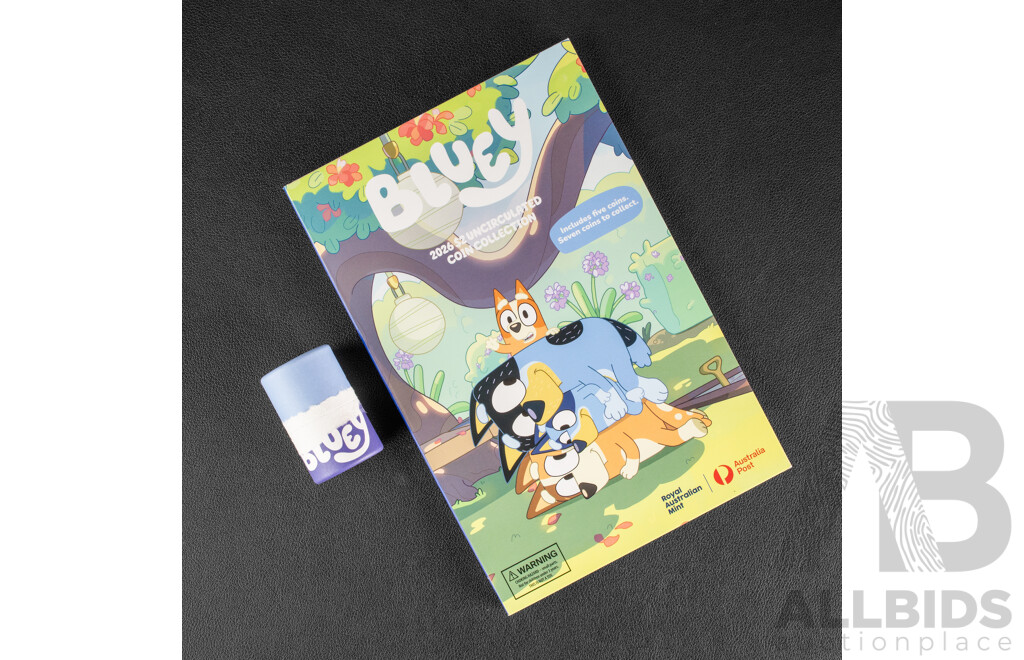 Australian RAM 2026 Seven Two Dollar Coin Set, Bluey Sleepy Time, Camping, Granny Mobile, Baby Race, Rain