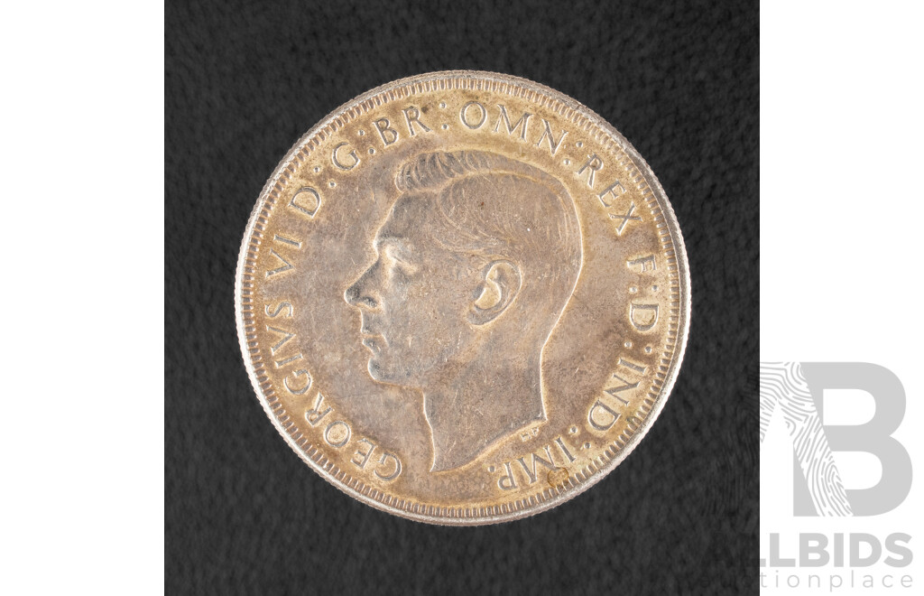 Australian 1937 KGVI Silver Crown .925