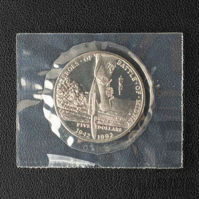 USA 1992 Five Dollar Coin, Battle of Midway