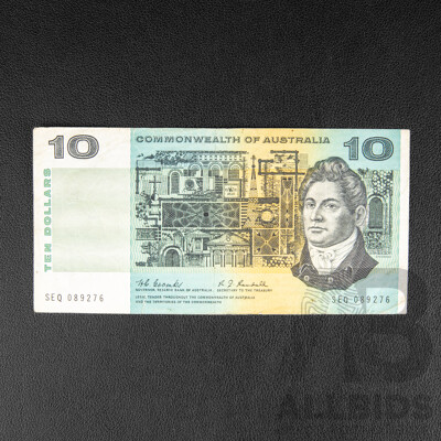 Australian 1967 Ten Dollar Banknotes, R302 Coombs/Randall, SEQ089276