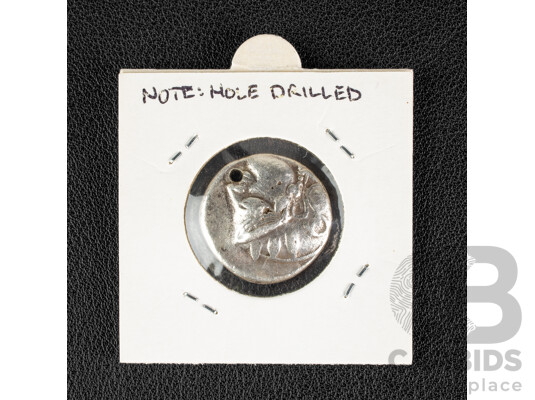 Greece 449 - 413 BC Silver Tetradrach, Owl Reverse