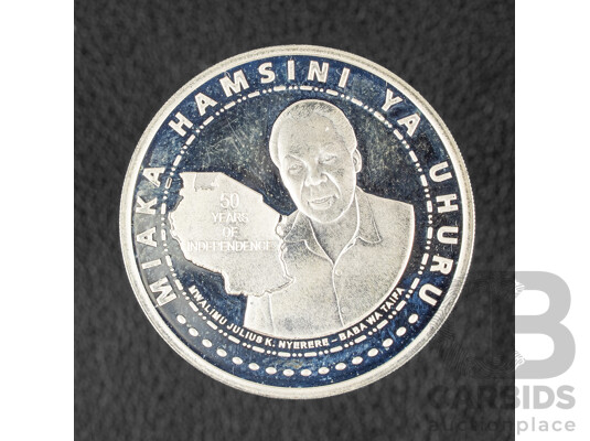 Tanzania Royal Mint 2011 Silver Fifty Thousand Shilingi Coin