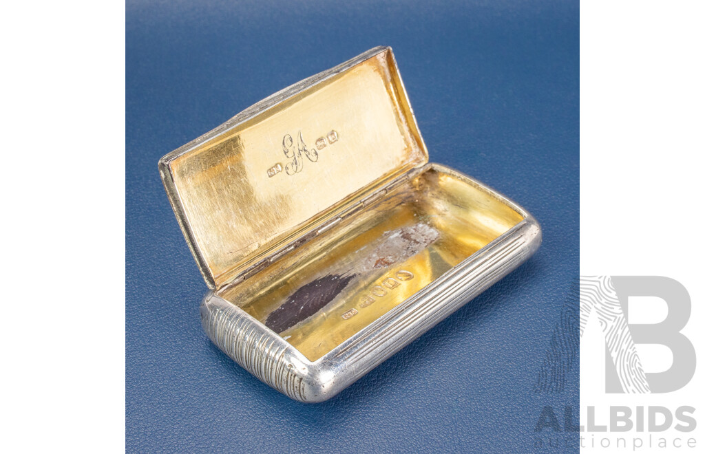 Antique Silver Snuff Box, George Ewings, London, 1806