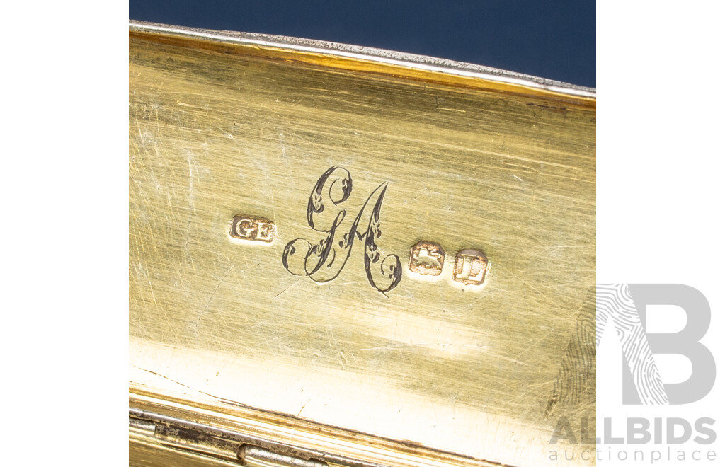 Antique Silver Snuff Box, George Ewings, London, 1806