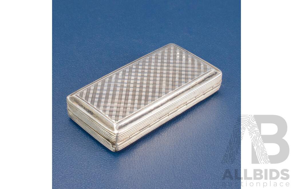 Antique Silver Snuff Box, Francis Clark, Birmingham, 1841