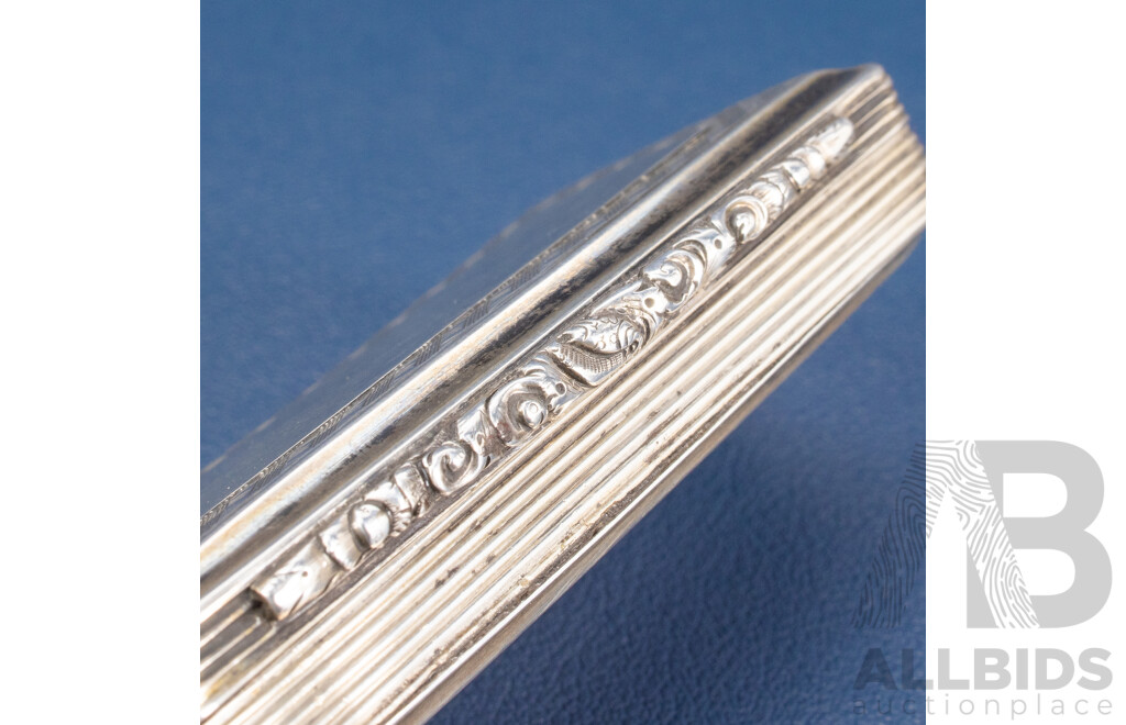Antique Silver Snuff Box, Francis Clark, Birmingham, 1841