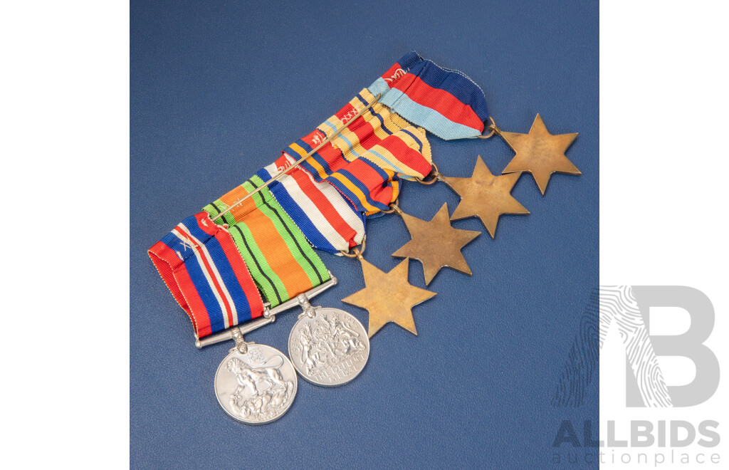 Collection of Word War Two Army Medals Including 1939-1945 Star, The Africa Star, The Burma Star, The France and Germany Star, The Defence Medal