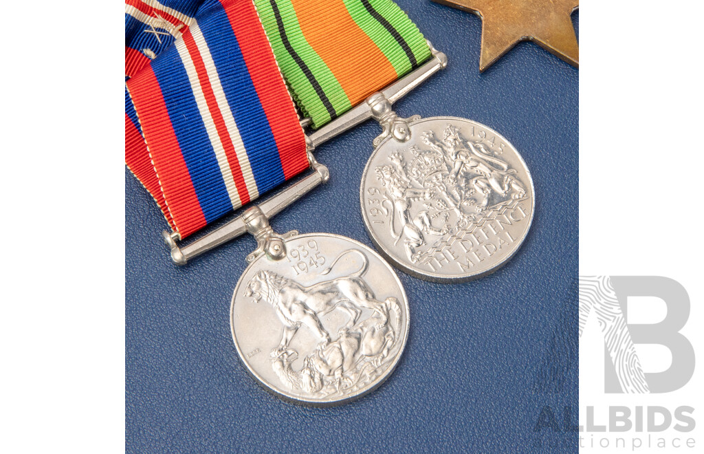 Collection of Word War Two Army Medals Including 1939-1945 Star, The Africa Star, The Burma Star, The France and Germany Star, The Defence Medal