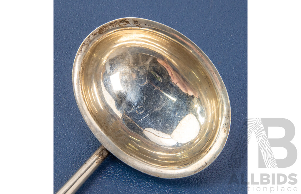 Antique Sterling Silver Toddy Ladle with Barley Twist Handle
