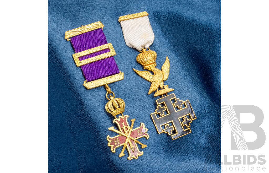 2x Pre - WW1 Masonic Medals