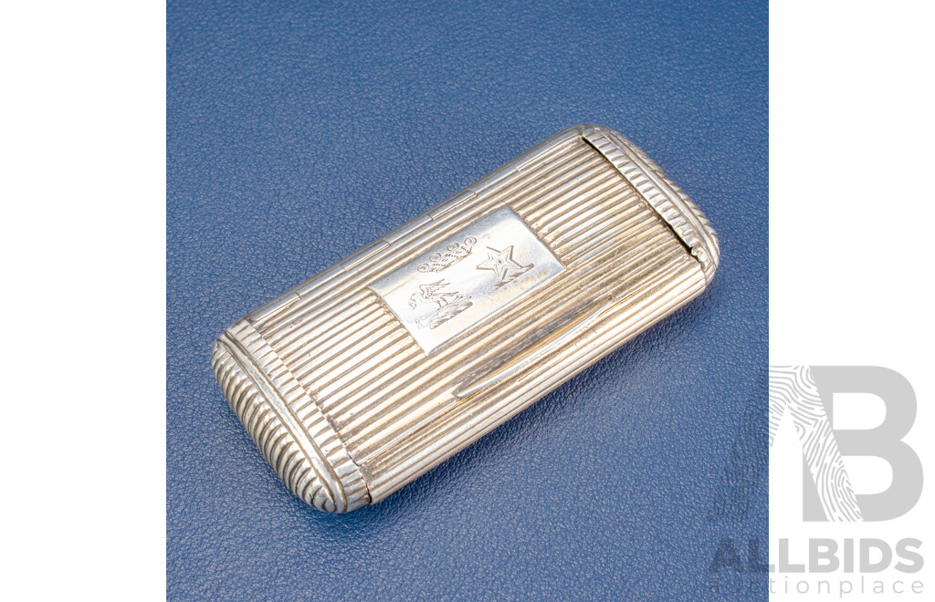 Antique Silver Snuff Box, London, 1789