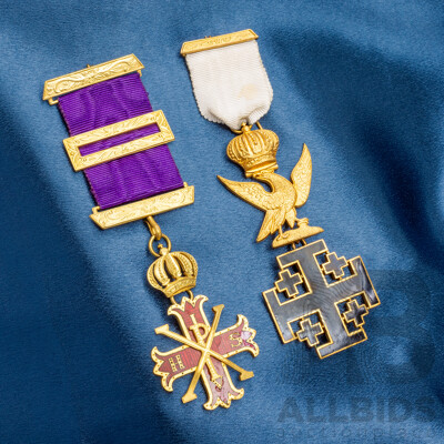 2x Pre - WW1 Masonic Medals