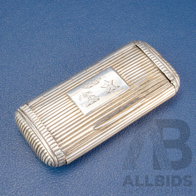 Antique Silver Snuff Box, London, 1789