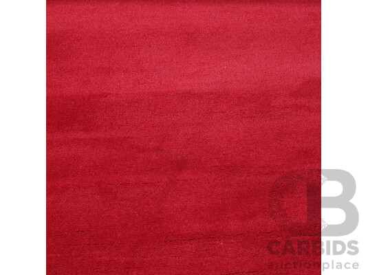 Massive Machine Made Acrylic Red Hallway Runner