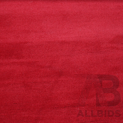 Massive Machine Made Acrylic Red Hallway Runner