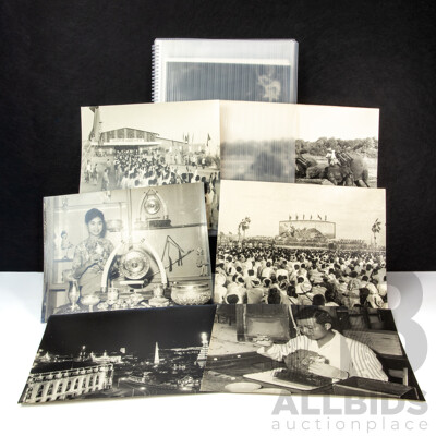 Very Interesting Historical Collection Black & White Photographs Featuring Varied Vistas & Scenes From Burma/Myanmar, 43 x 32 cm (album)